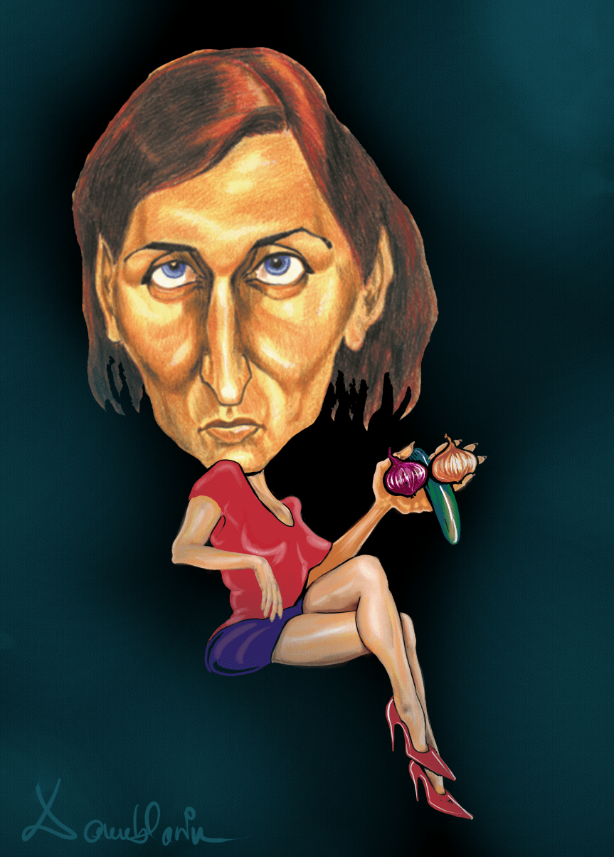 Sfatul nutriționistei (caricatura)